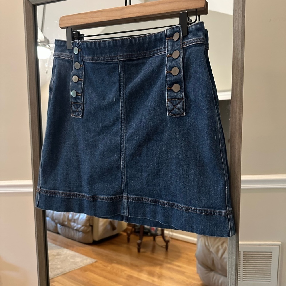 LOFT Multicolored A Line Mini Skirt‎ Casual